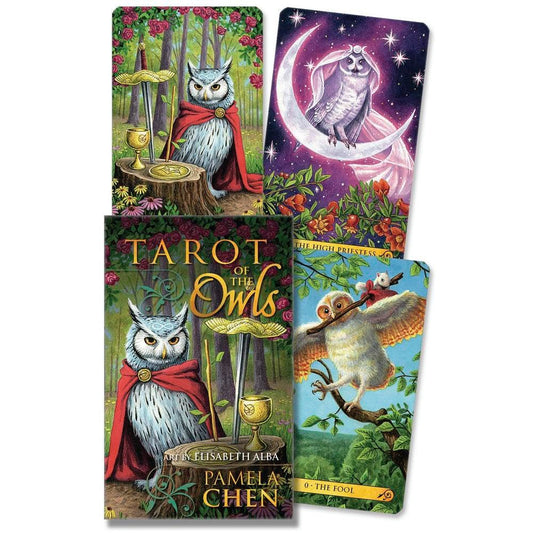 Tarot of the Owls Mini - mini taro kortos be vadovo | Llewellyn