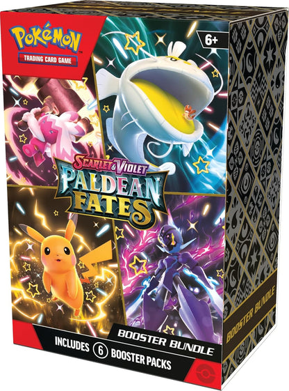 Pokémon Paldean Fates Booster Bundle - 6 papildymo pakeliai