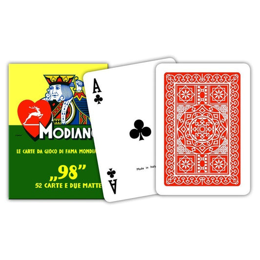 98 - raudonos pokerio kortos | Modiano