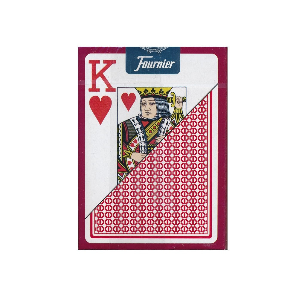 Fournier 818 Linen Finish Pokerio kortos (Raudona)