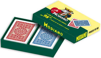 98 - 2 pokerio kaladės riboto leidimo dėžutėje | Modiano