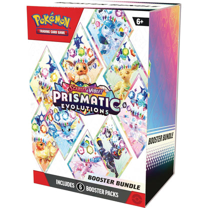 Pokémon Prismatic Evolutions Booster Bundle - 6 pakelių rinkinys