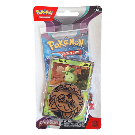 Pokémon Scarlet & Violet: Paldea Evolved Checklane Blister Smoliv papildymas (anglų k.)