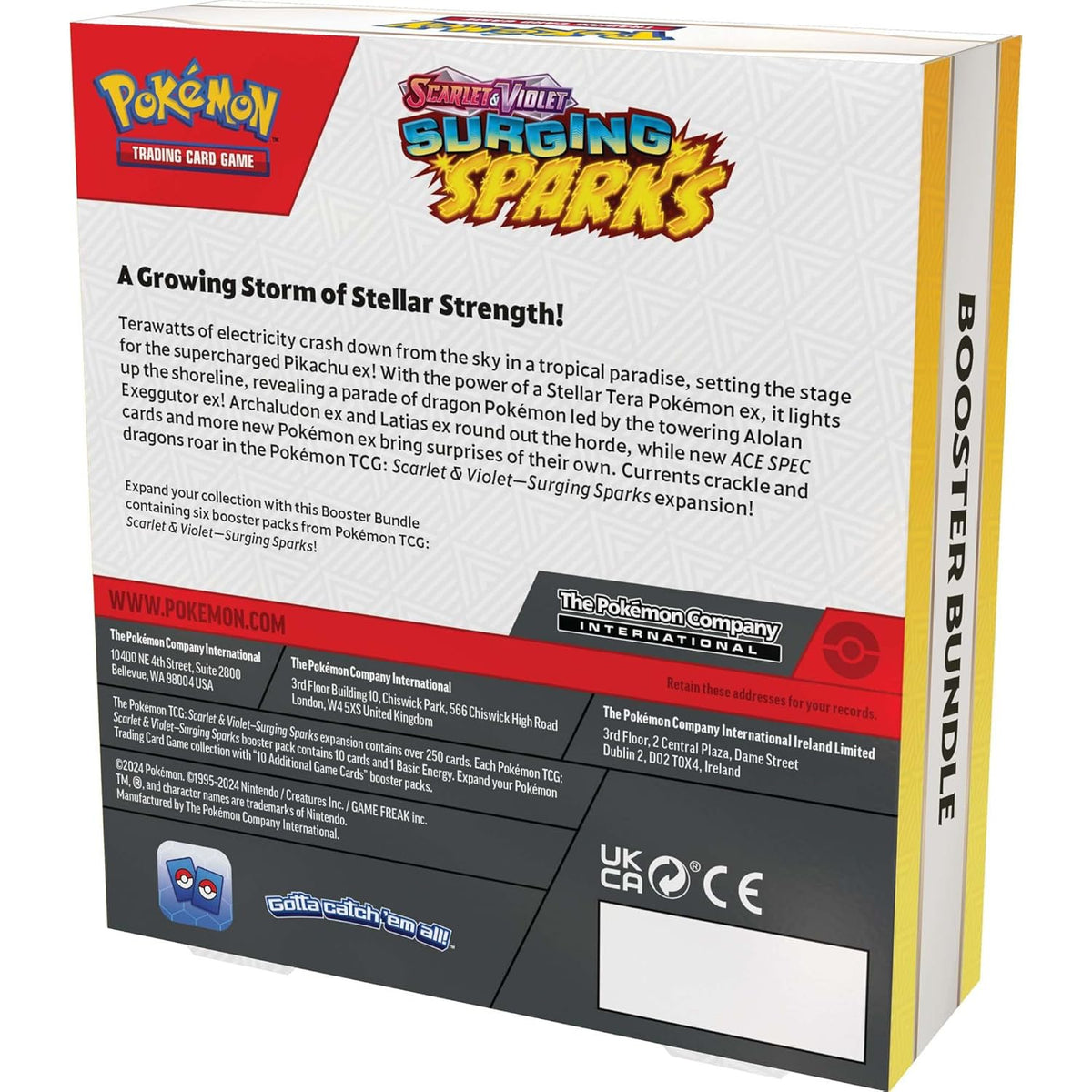 Pokémon Surging Sparks Booster Bundle - 6 papildymo pakeliai
