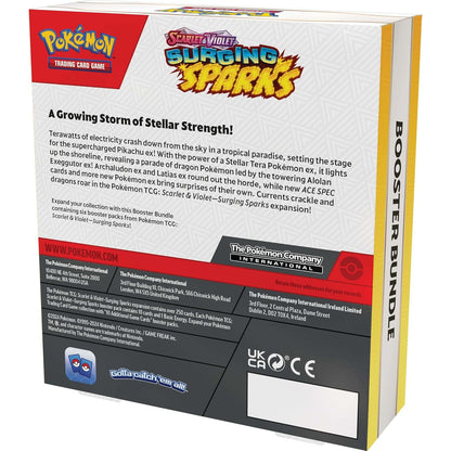 Pokémon Surging Sparks Booster Bundle - 6 papildymo pakeliai