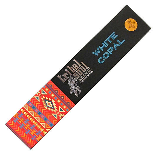Tribal Soul White Copal - kopalo smilkalai, apie 12 lazdelių