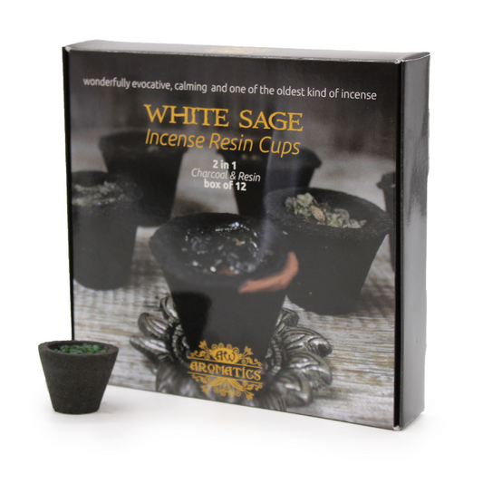 AW Aromatics White Sage - 12 dervos smilkalų puodelių