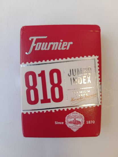 Fournier 818 Red - pokerio kortos, kosmetiniai defektai