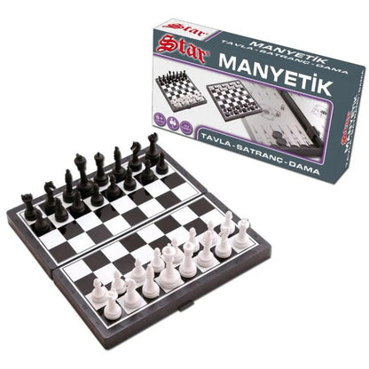 Star - magnetinių šachmatų, šaškių ir nardų rinkinys