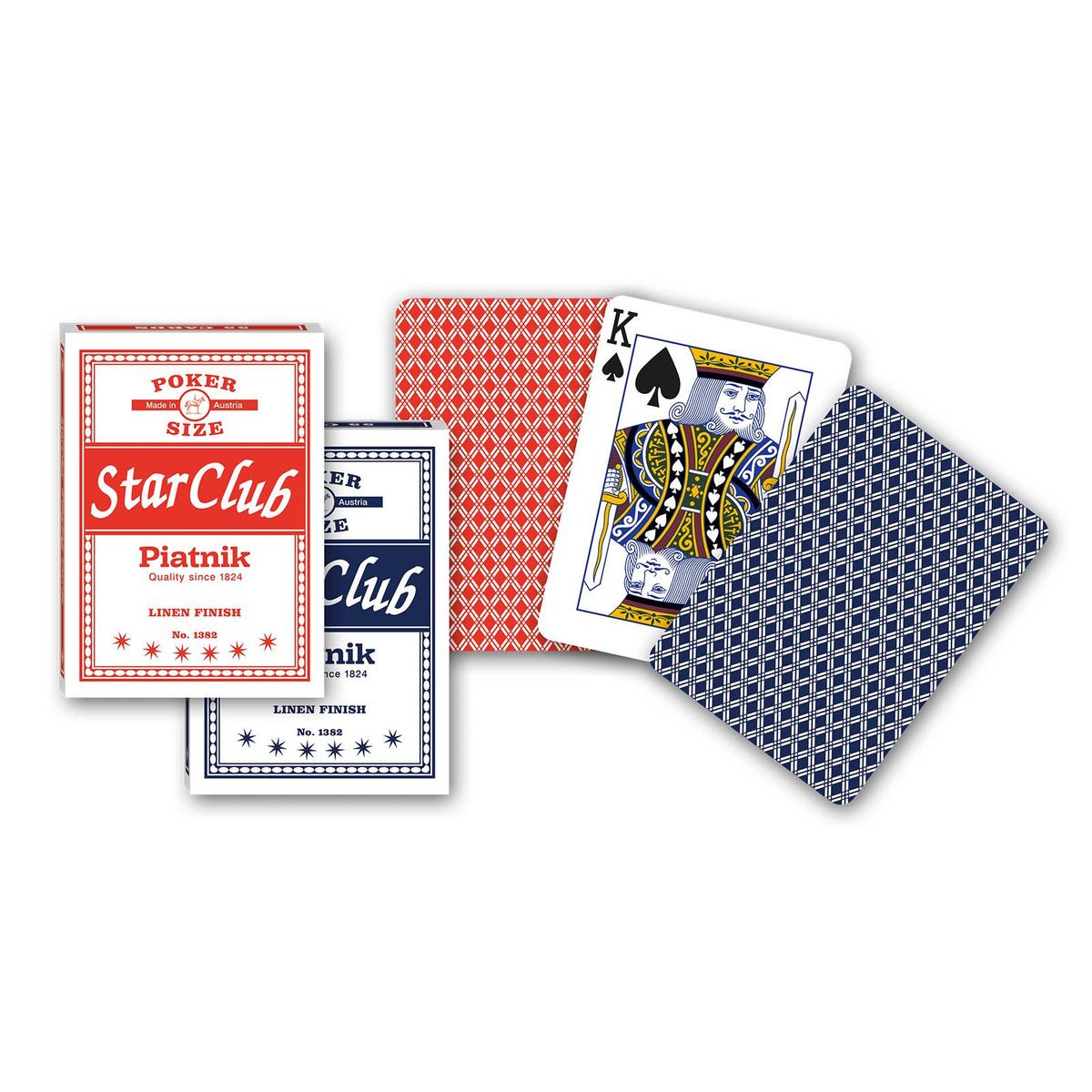 Piatnik Star Club Lino - pokerio kortos, 1 kaladė