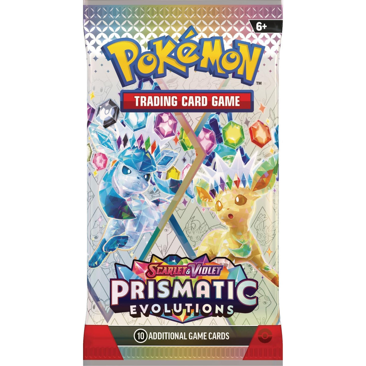 Pokémon Prismatic Evolutions Booster Bundle - 6 pakelių rinkinys