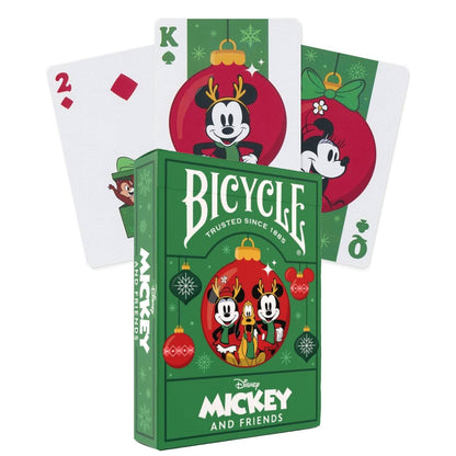 Disney Mickey and Friends Holiday žaidimo kortos Bicycle