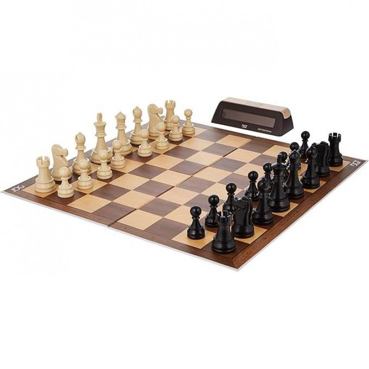 DGT Chess Starter Box Brown - šachmatai, kosmetiniai defektai