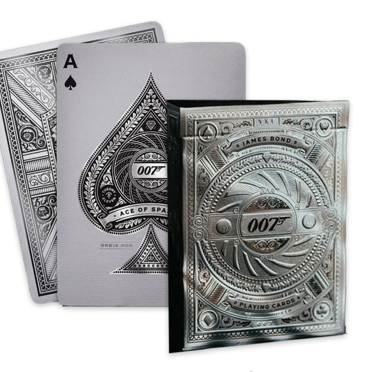 James Bond 007 Silver Edition - sidabrinės žaidimo kortos | Theory11