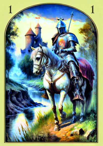 Medieval Lenormand Oracle - 36 kortos | Lo Scarabeo