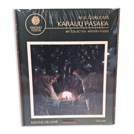 M. K. Čiurlionis Karalių pasaka - medinė dėlionė XL, 700 detalių