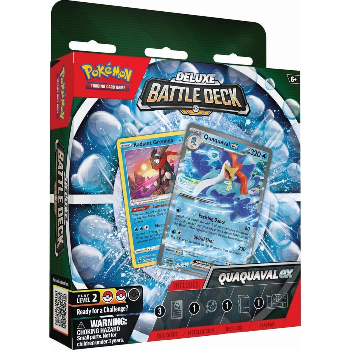 Pokémon Quaquaval ex Deluxe Battle Deck - 60 kortų kaladė