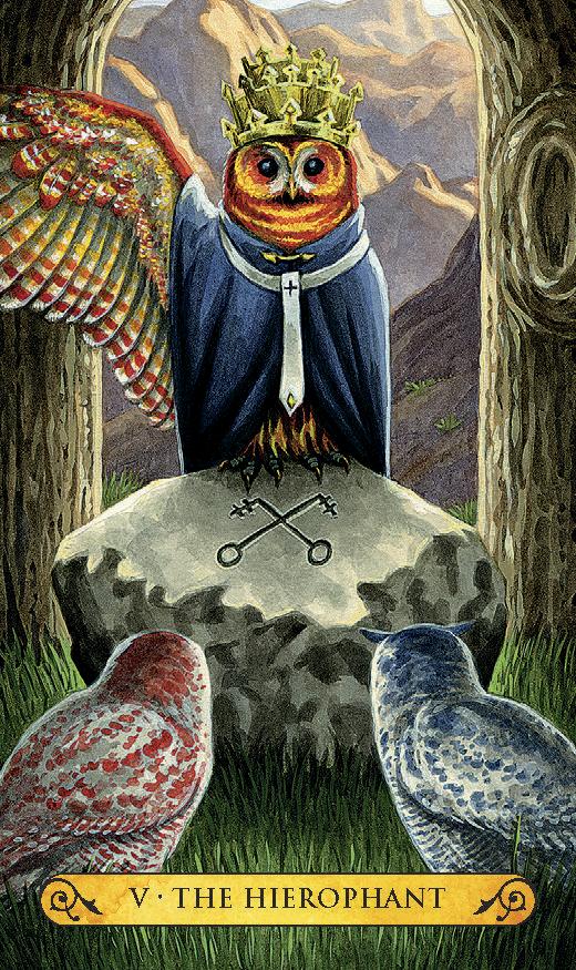 Tarot of the Owls Mini - mini taro kortos be vadovo | Llewellyn