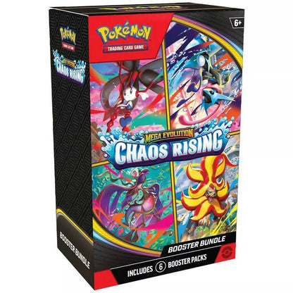 Pokémon Mega Evolution - Chaos Rising Booster Bundle - 6 papildymo pakeliai