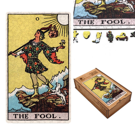 Tarot: The Fool Rider-Waite - medinė dėlionė, 250 detalių