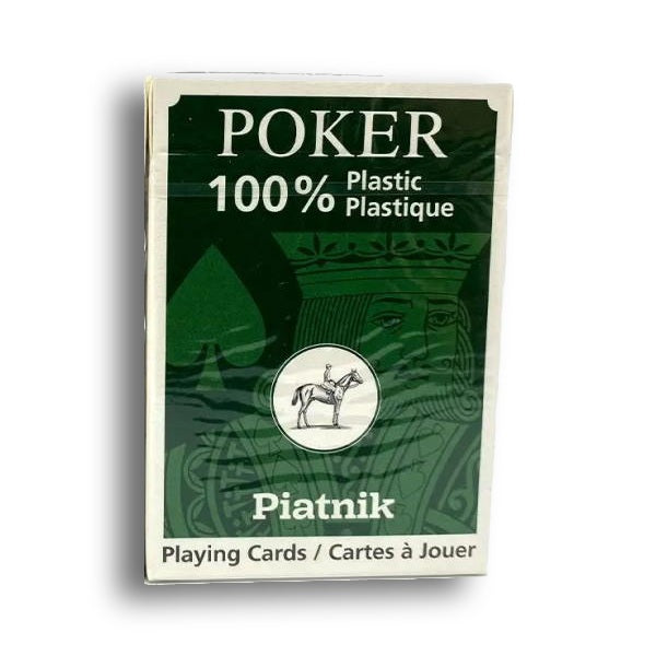 Piatnik 100% Plastic Economy - plastikinės pokerio kortos, 1 kaladė