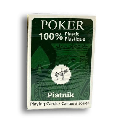 Piatnik 100% Plastic Economy - plastikinės pokerio kortos, 1 kaladė