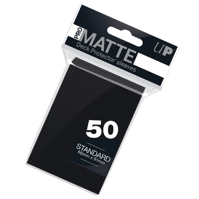 PRO-Matte Standard - juodos kortų įmautės, 50 vnt. | Ultra PRO