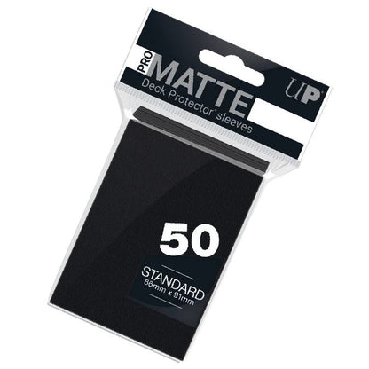 PRO-Matte Standard - juodos kortų įmautės, 50 vnt. | Ultra PRO