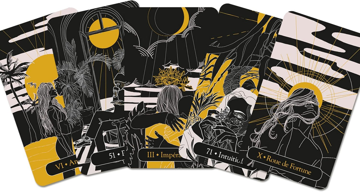 Tarot de la Danse des âmes kortos prancūzų kalba Grimaud Cartomancie
