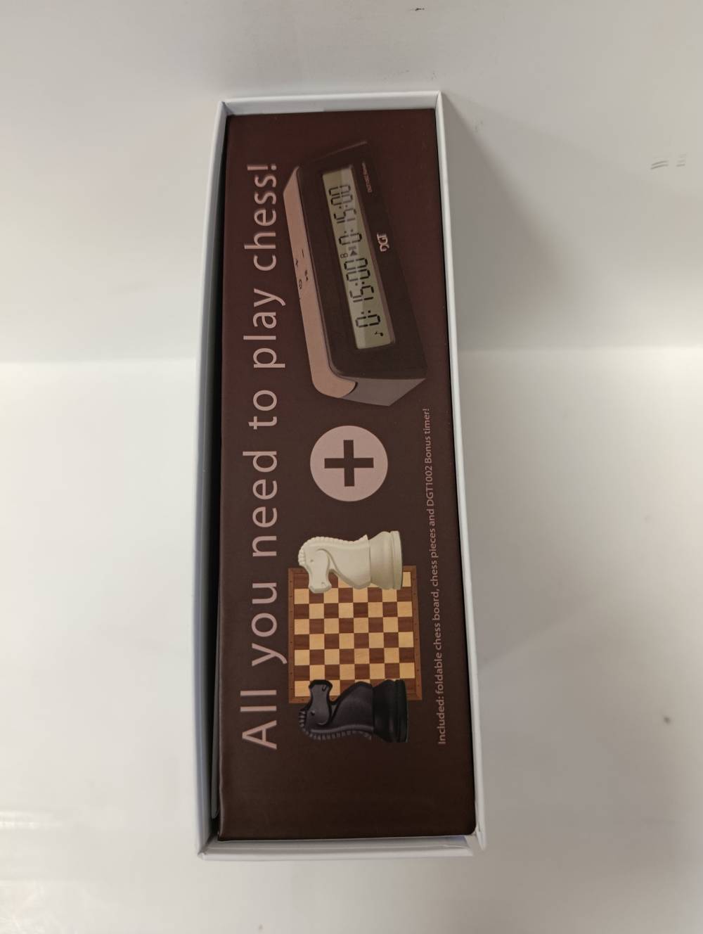 DGT Chess Starter Box Brown - šachmatai, kosmetiniai defektai