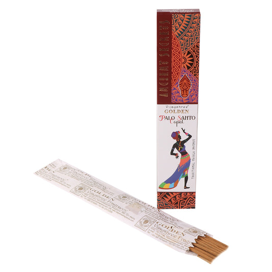 Vijayshree Golden Ancient Copal and Palo Santo - smilkalai, 15 g