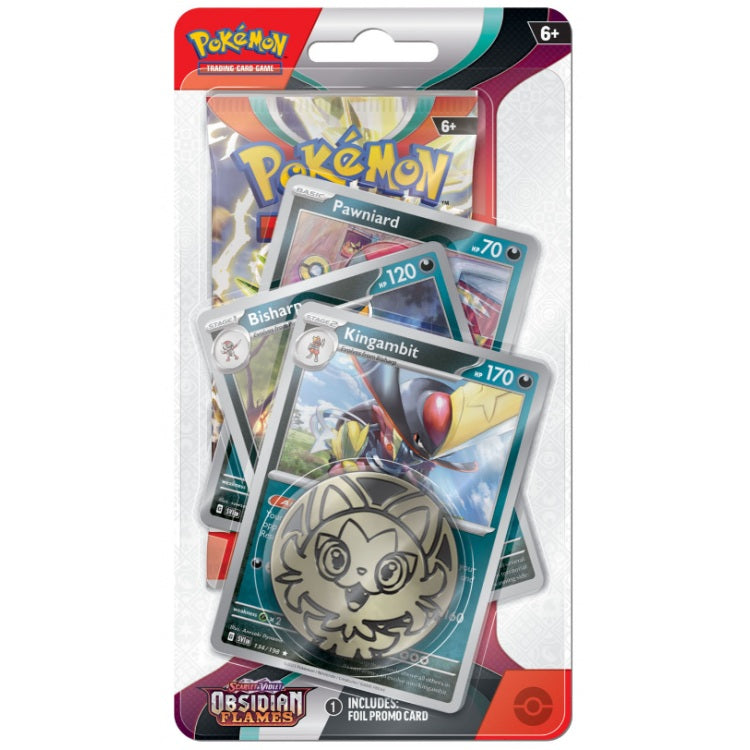 Pokémon Obsidian Flames Kingambit Premium - kortų rinkinys