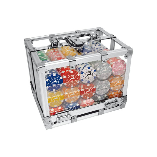 Pokerio žetonai lagaminėlyje 14g. 600 vnt. rinkinys Modiano