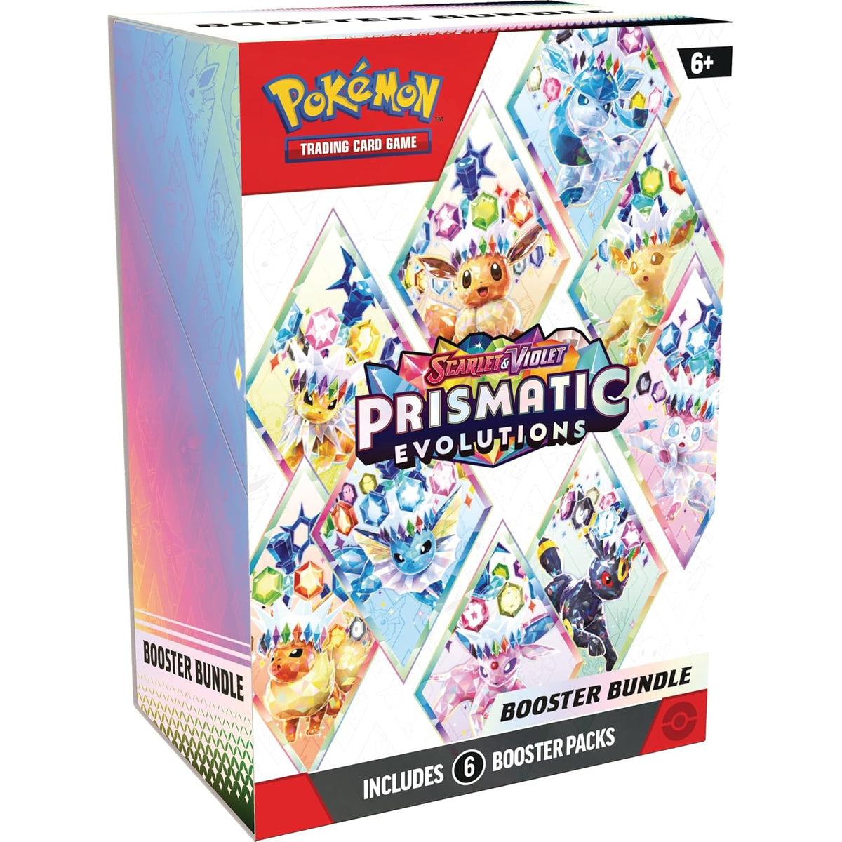 Pokémon Prismatic Evolutions Booster Bundle - 6 pakelių rinkinys