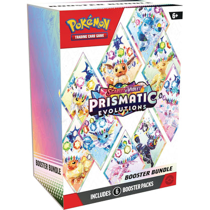 Pokémon Prismatic Evolutions Booster Bundle - 6 pakelių rinkinys