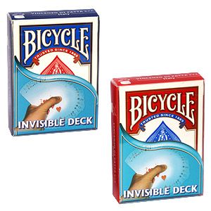 Bicycle Invisible Deck - raudona nematomų kortų kaladė triukams