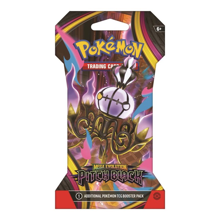 Pokemon Mega Evolution Pitch Black Sleeved Booster papildymo pakuotė 1 vnt.