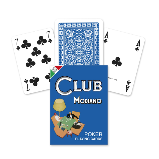 Poker Club - mėlynos žaidimo kortos | Modiano