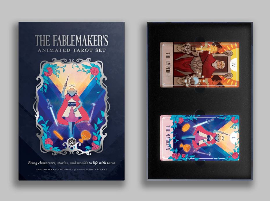 The Fablemaker's Animated Tarot - animuotų Taro kortų rinkinys | Hit Point Press