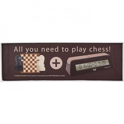 DGT Chess Starter Box Brown - šachmatai, kosmetiniai defektai