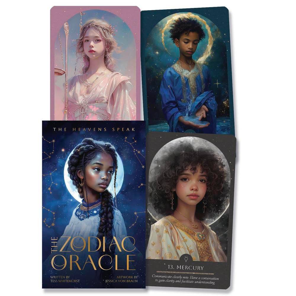 The Zodiac Oracle - astrologijos orakulo kortos | Blue Angel