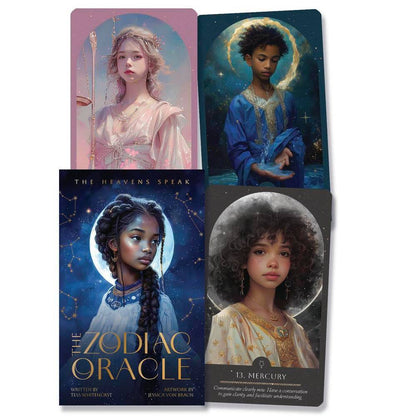 The Zodiac Oracle - astrologijos orakulo kortos | Blue Angel
