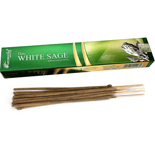 Aromatika Vedic White Sage - šalavijo smilkalai, 15 g
