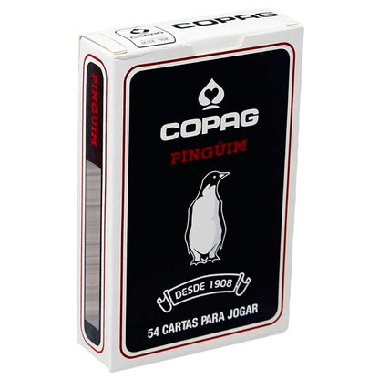Copag Pinguim Black - juodos bridžo kortos
