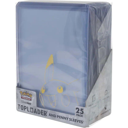 Pikachu Toploader ir Penny Sleeves - 25 laikiklių ir 25 įmaučių rinkinys | Ultra PRO