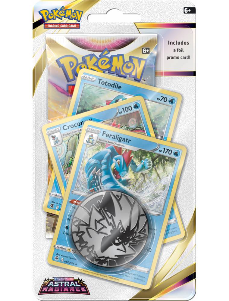 Pokémon Astral Radiance Feraligatr Premium Checklane - kortų rinkinys