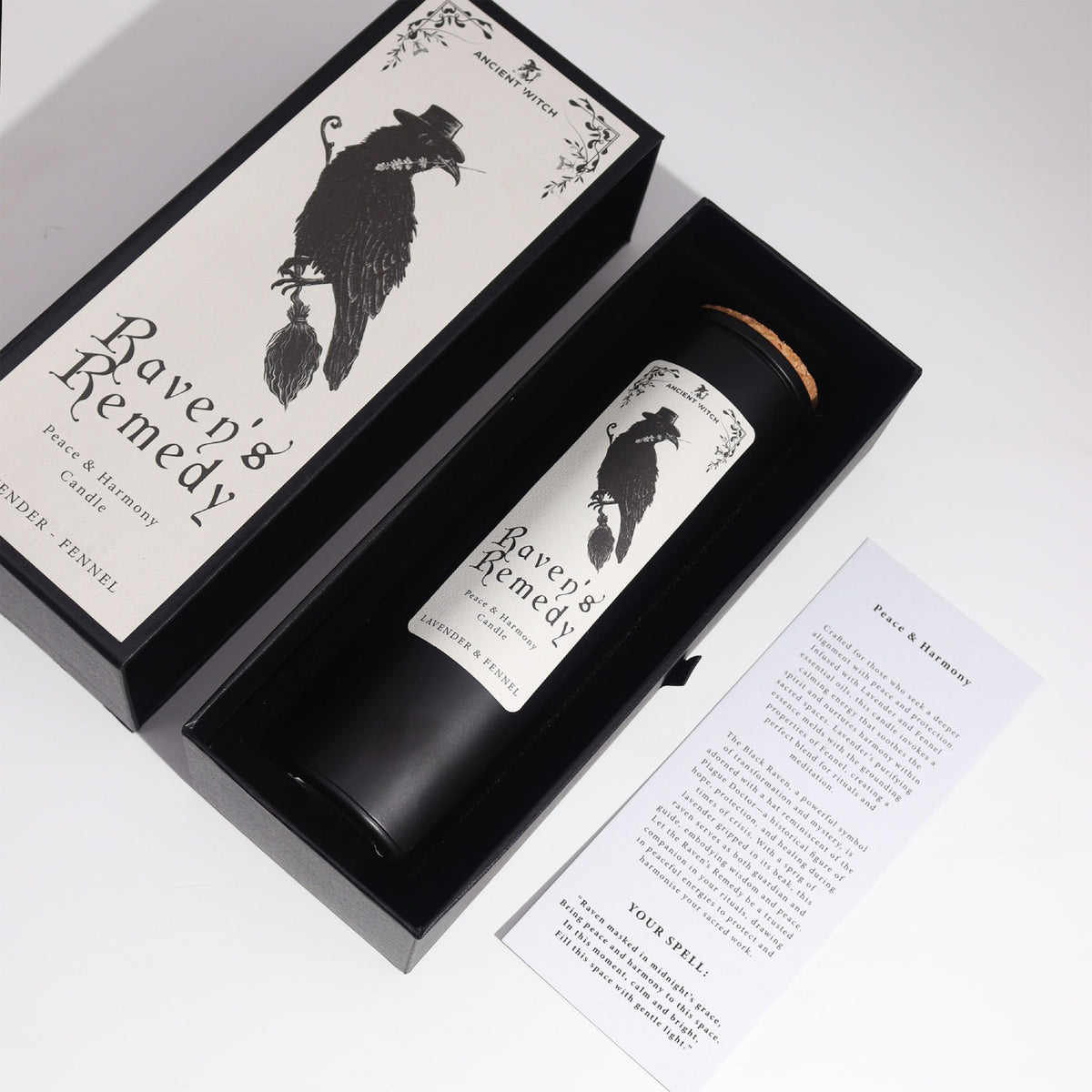 Raven's Remedy - levandų ir pankolių kvapo žvakė | Ancient Witch