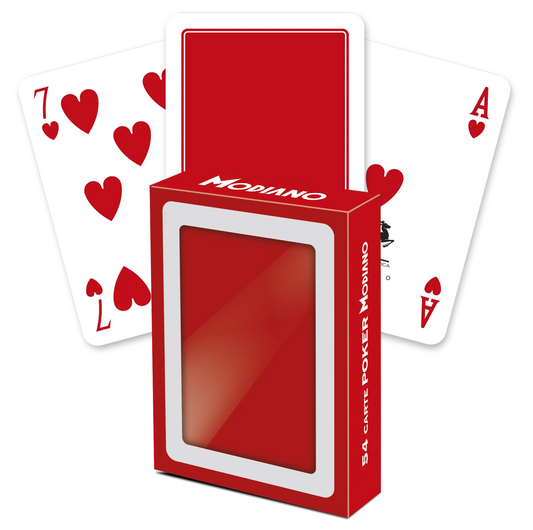 Poker Club F/N - raudonos žaidimo kortos | Modiano