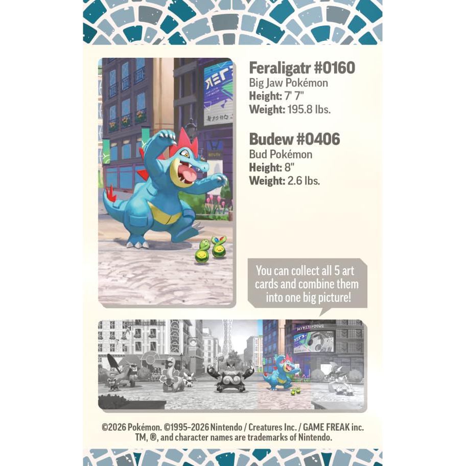 Pokémon Lumiose City Mini Tin - Feraligatr kortų rinkinys