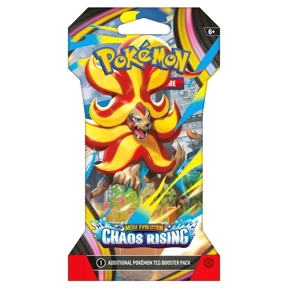 Pokémon Mega Evolution - Chaos Rising Sleeved Booster - kortų papildymas